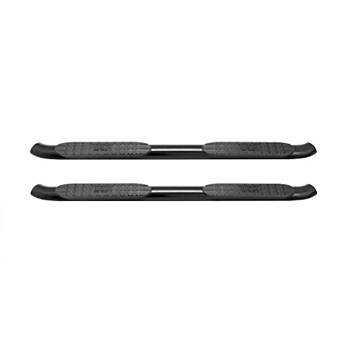 Westin 21-23725 Pro Traxx 4 Oval Nerf Step Bars fits 2014-2018 Silverado Sierra 1500 Crew Cab 2015-2019 Silverado Sierra 2500 3500 Crew Cab Black 1 Pair