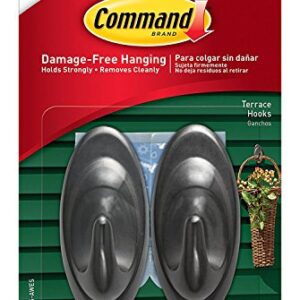 Command Outdoor Medium Terrace Hooks, 4-packages (17086S-AWES)
