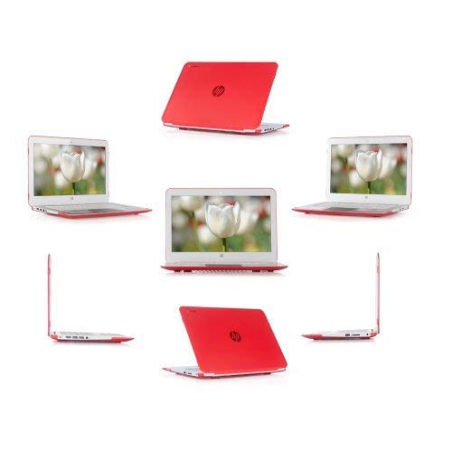 iPearl mCover Hard Shell Case for 14" HP Chromebook 14 G2 Series (14-Q010NR 14-Q020NR 14-Q029WM 14-Q030NR 14-Q070NR, etc) laptops (Red)