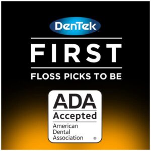 DenTek Comfort Clean Sensitive Gums Floss Picks | Soft & Silky Ribbon | 19 Count Each | Pack of 3