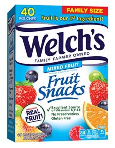 welch's mixed fruit, 0.9 oz, 40 ct
