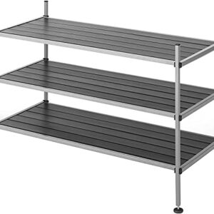 Whitmor 3 Tier Closet Storage Shelves - Shoe Rack and Home Organizer