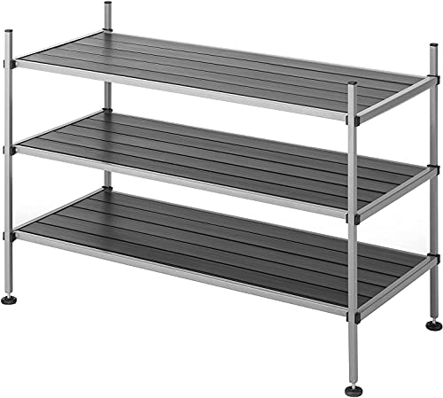 Whitmor 3 Tier Closet Storage Shelves - Shoe Rack and Home Organizer