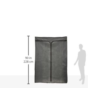 Whitmor COVER ONLY for Double Rod Closet with Heavy Duty Zipper - Gray