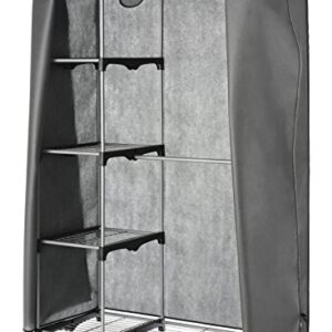 Whitmor COVER ONLY for Double Rod Closet with Heavy Duty Zipper - Gray