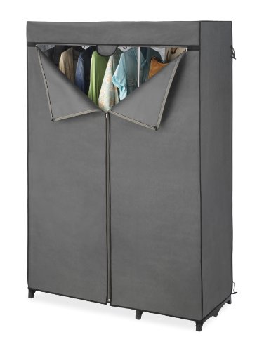 Whitmor COVER ONLY for Double Rod Closet with Heavy Duty Zipper - Gray