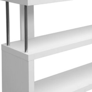 Baxton Studio Barnes 3-Shelf Modern Bookcase, White