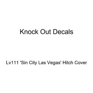 knockout lv111 'sin city las vegas' hitch cover