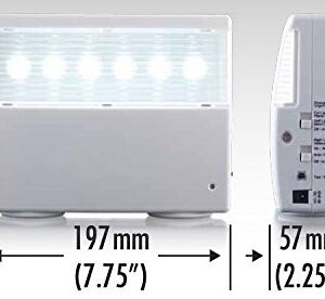 Ideal Security Rechargeable Built-in Battery Operated Emergency Light, White (200 Lumens), Single