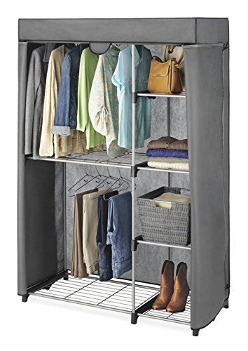 Whitmor Deluxe Utility Closet - 5 Extra Strong Shelves - Removable Cover