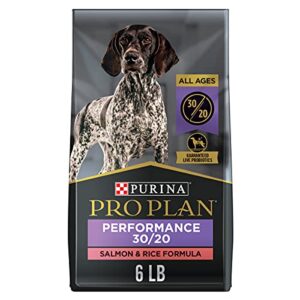 purina pro plan high energy, high protein dog food, sport 30/20 salmon & rice formula - 6 lb. bag