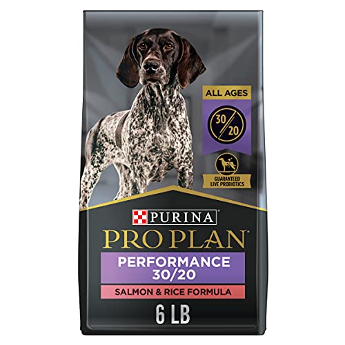 Purina Pro Plan High Energy, High Protein Dog Food, SPORT 30/20 Salmon & Rice Formula - 6 lb. Bag