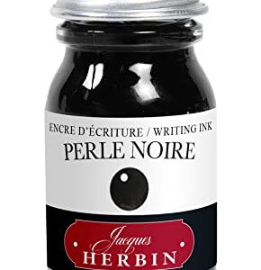 J. Herbin Fountain Pen Ink - 10 ml Bottled - Perle Noire