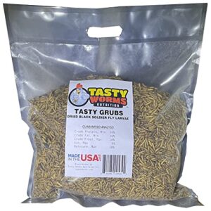 tasty grubs dried black soldier fly larvae made in usa 5lbs