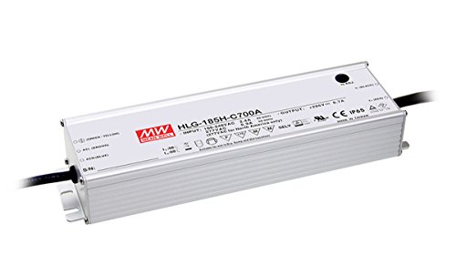 Mean Well HLG-185H-C1400B Power Supply, Single Output, LED, 200 W, 1.5" H x 2.7" W x 9" L