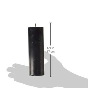 Zest Candle Pillar Candle, 2 by 6-Inch, Black