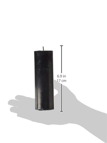 Zest Candle Pillar Candle, 2 by 6-Inch, Black