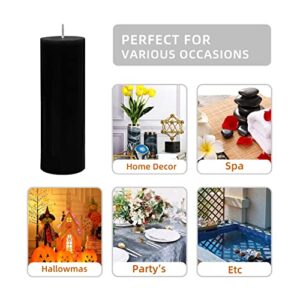 Zest Candle Pillar Candle, 2 by 6-Inch, Black