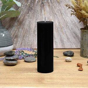 Zest Candle Pillar Candle, 2 by 6-Inch, Black