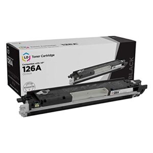 ld products remanufactured toner cartridge replacement for hp 126a ce310a (black)