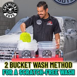 Chemical Guys HOL129 Best Two Car Wash Bucket Kit to Wash & Dry, Safe for Cars, Trucks, SUVs, Jeeps, Motorcycles, RVs & More (11 Items Including 3 16 fl oz Chemicals)