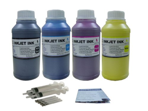 ND Brand 1000ml (4x250ml) Pigment Ink Refill Kit for HP 970 970XL 971 971XL Cartridge OfficeJet Pro X451 X476 X551 X576 Printers