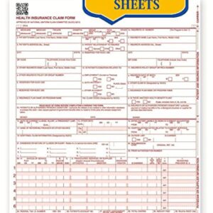 Compuchecks New Cms 1500 Claim Forms - Hcfa (Version 02/12) (500 Sheets), 7106