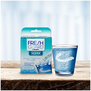 Fresh Guard Soak by Efferdent for Retainers & Clear Braces, Original Version, 24 Count