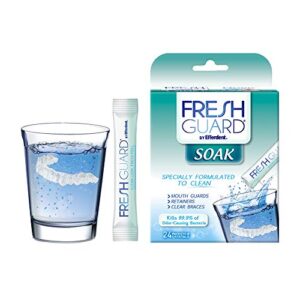 Fresh Guard Soak by Efferdent for Retainers & Clear Braces, Original Version, 24 Count