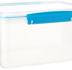 Sistema 61830 KLIP IT Accents Food Storage Container, 3 L - Assorted Colours