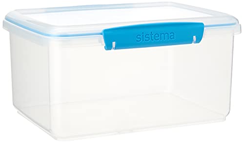 Sistema 61830 KLIP IT Accents Food Storage Container, 3 L - Assorted Colours