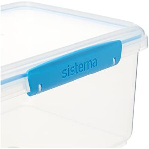 Sistema 61830 KLIP IT Accents Food Storage Container, 3 L - Assorted Colours