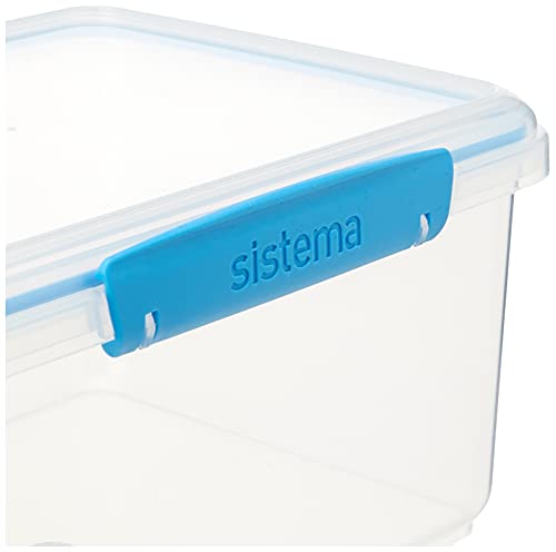 Sistema 61830 KLIP IT Accents Food Storage Container, 3 L - Assorted Colours