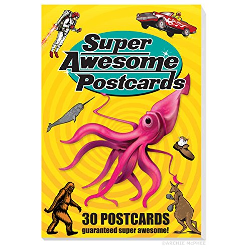 Accoutrements Super Awesome Postcard Book