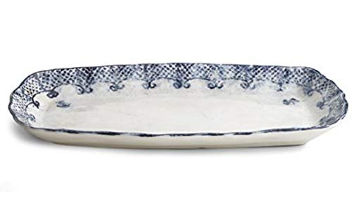 Arte Italica Burano Rectangular Tray, Blue