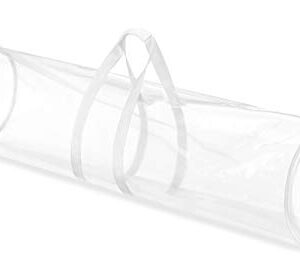 Whitmor Clear Zippered Storage Rolls Gift Wrap Organizer, 25 Count (Pack of 1)