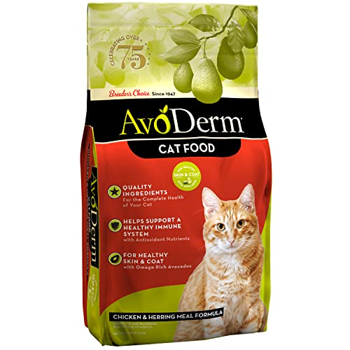 Avoderm Natural Chicken & Herring Meal Formula Dry Cat Food, 6-Pound