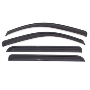 auto ventshade [avs] outside mount ventvisor | 2011 - 2017 chevrolet caprice- smoke, 4 pc. | 94517