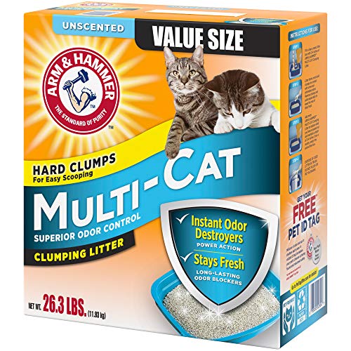 Arm & Hammer Multi-Cat Clumping Litter Unscented, 26.3lb