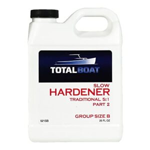 totalboat 5:1 epoxy slow hardener 25 ounces (for 1 gallon of resin)