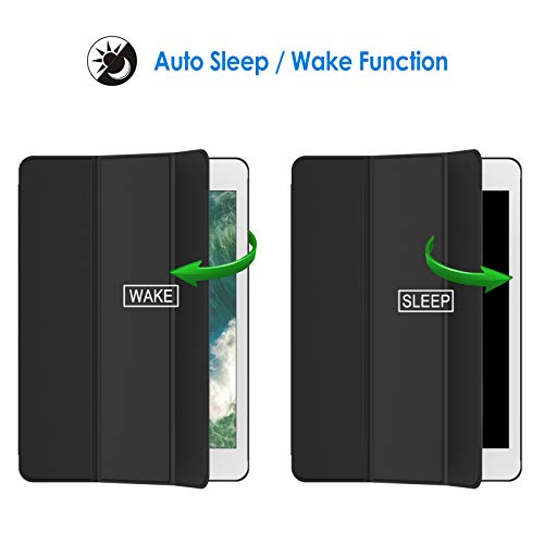 JETech Case for iPad Air 1st Edition (NOT for iPad Air 2/3/4/5), 9.7 Inch, Smart Cover with Auto Wake/Sleep (Black)