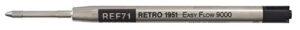 retro 51 refills easy-flow 9000 black ballpoint pen - ref71
