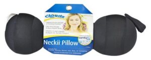 cloudz neckii travel neck roll pillow - black