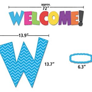 Teacher Created Resources Chevron Welcome Bulletin Board