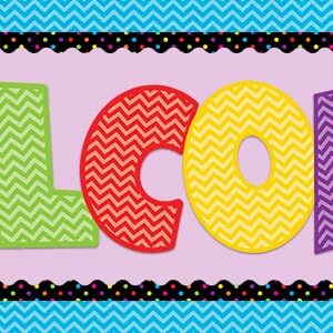 Teacher Created Resources Chevron Welcome Bulletin Board