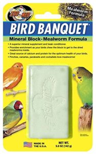 zoo med labs bird banquet mineral block, large
