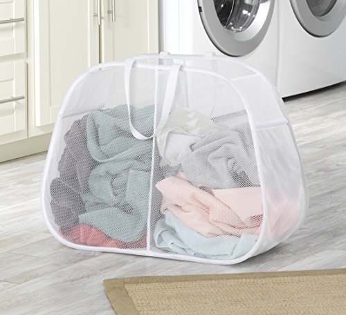 Whitmor Pop & Fold Double Laundry Hamper