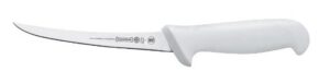 mundial w5508-6f curved boning knife, flexible, white