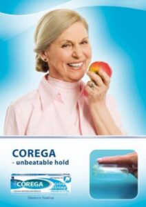 corega extra strong - denture adhesive cream - 40g