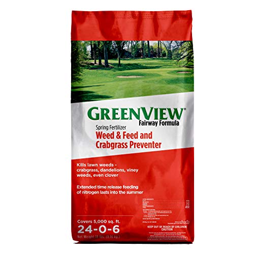 GreenView Fairway Formula Spring Fertilizer Weed & Feed + Crabgrass Preventer - 18 lb. - Covers 5,000 sq. ft.